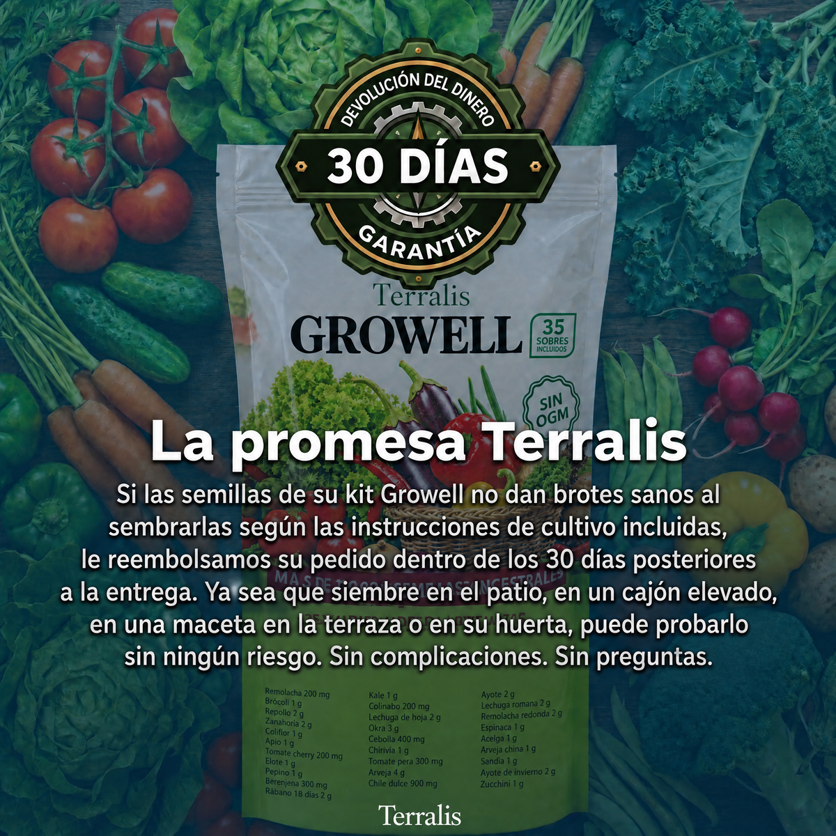 Reserva de semillas Growell - GRW-CR