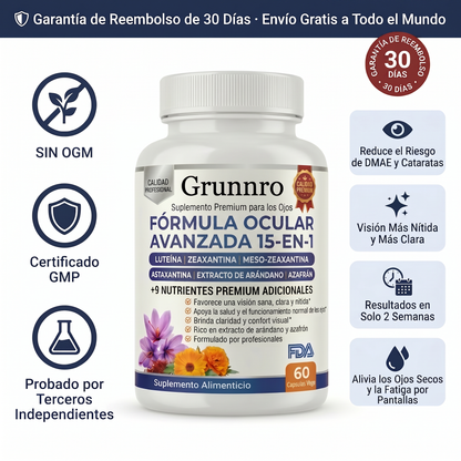 Fórmula Ocular 15 en 1 Grunnro™ - Formule - MX