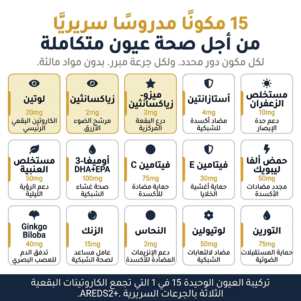 تركيبة العيون 15 في 1‏ Grunnro™ - Formule - SA