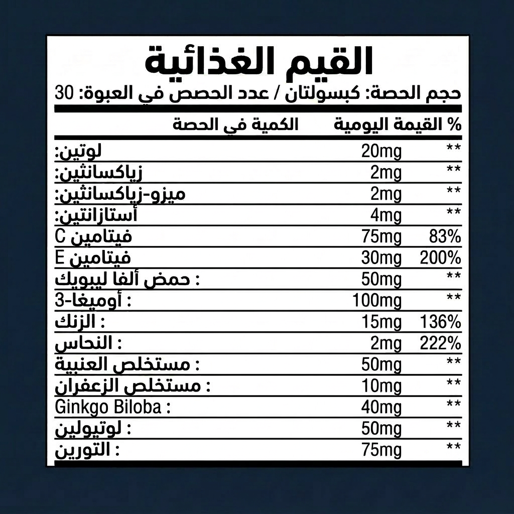 تركيبة العيون 15 في 1‏ Grunnro™ - Formule - SA