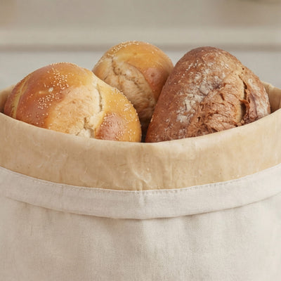 Étui fraicheur - Sac à pain 100 % coton et cire d'abeille