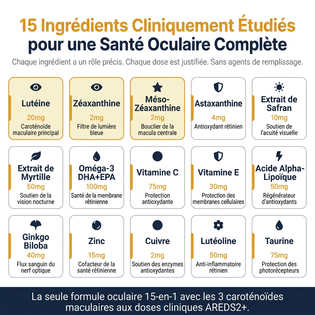 Formule Oculaire 15 en 1 Gunnro™