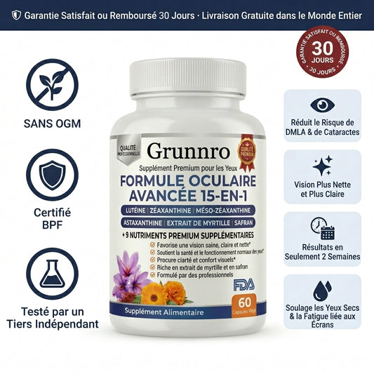 Formule Oculaire 15 en 1 Gunnro™