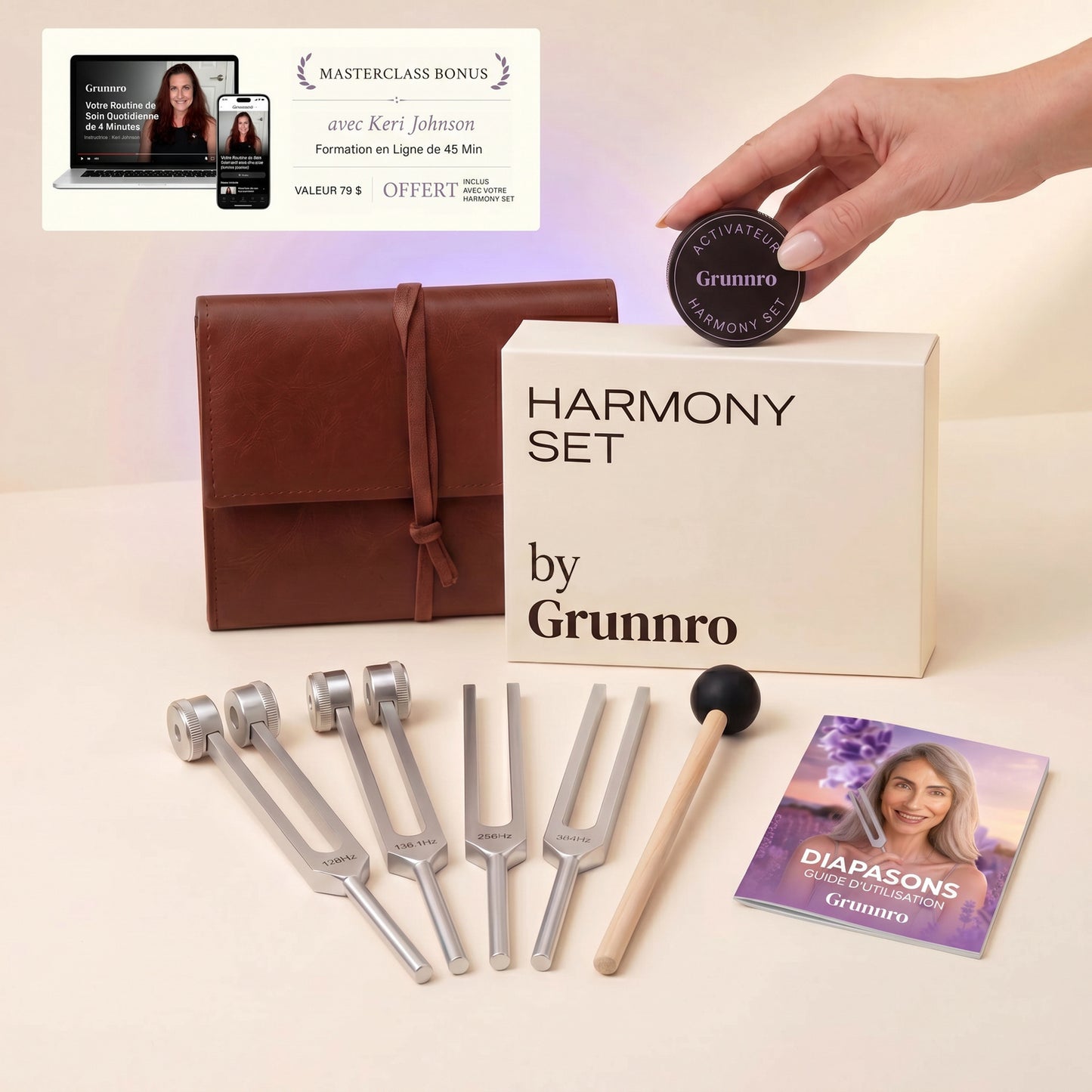 Set de Diapasons Thérapeutiques Grunnro™