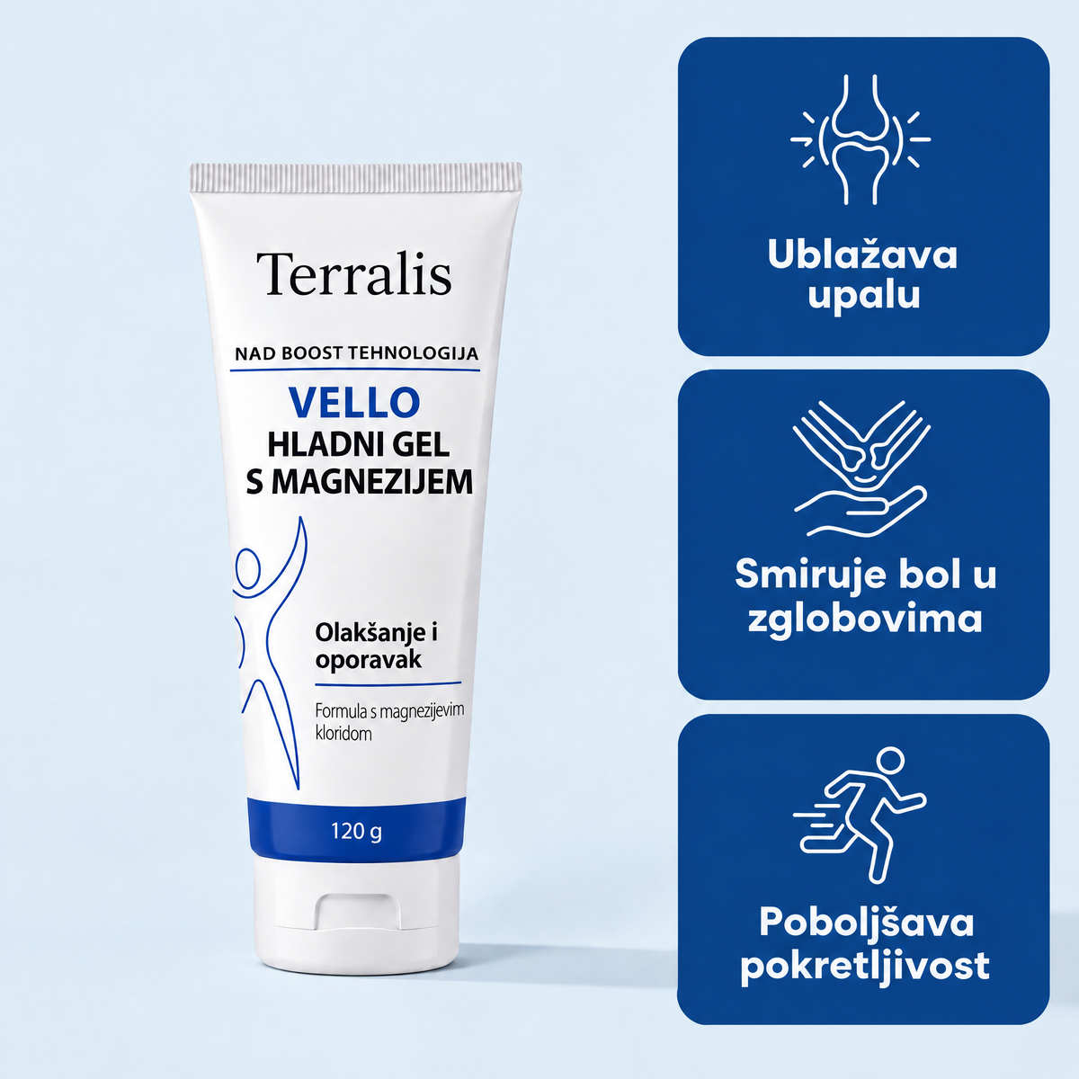 Hladni gel s magnezijem Vello - VLO-HR