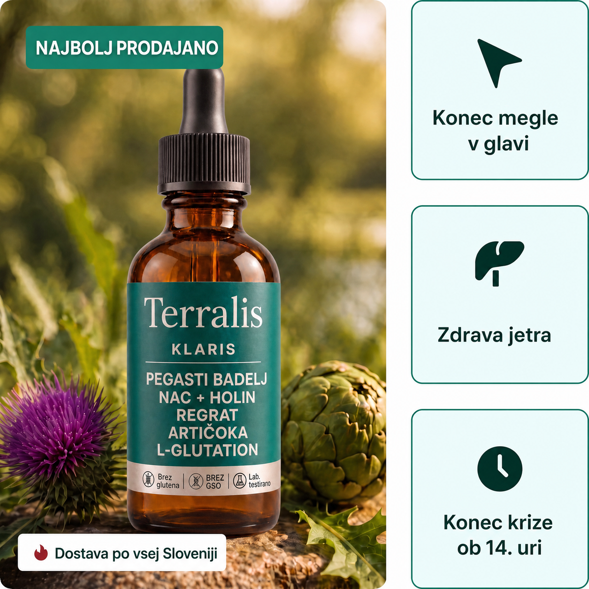 Steklenička Klaris s kapalko in tremi koristmi