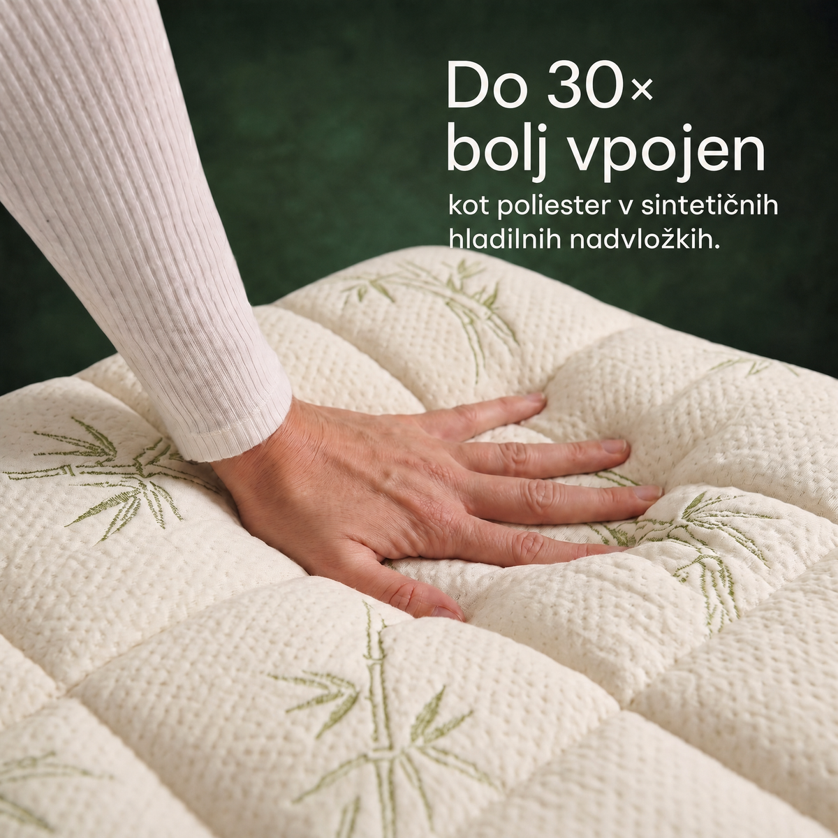 Bližnji posnetek prevleke Kumora, do 30-krat bolj vpojne