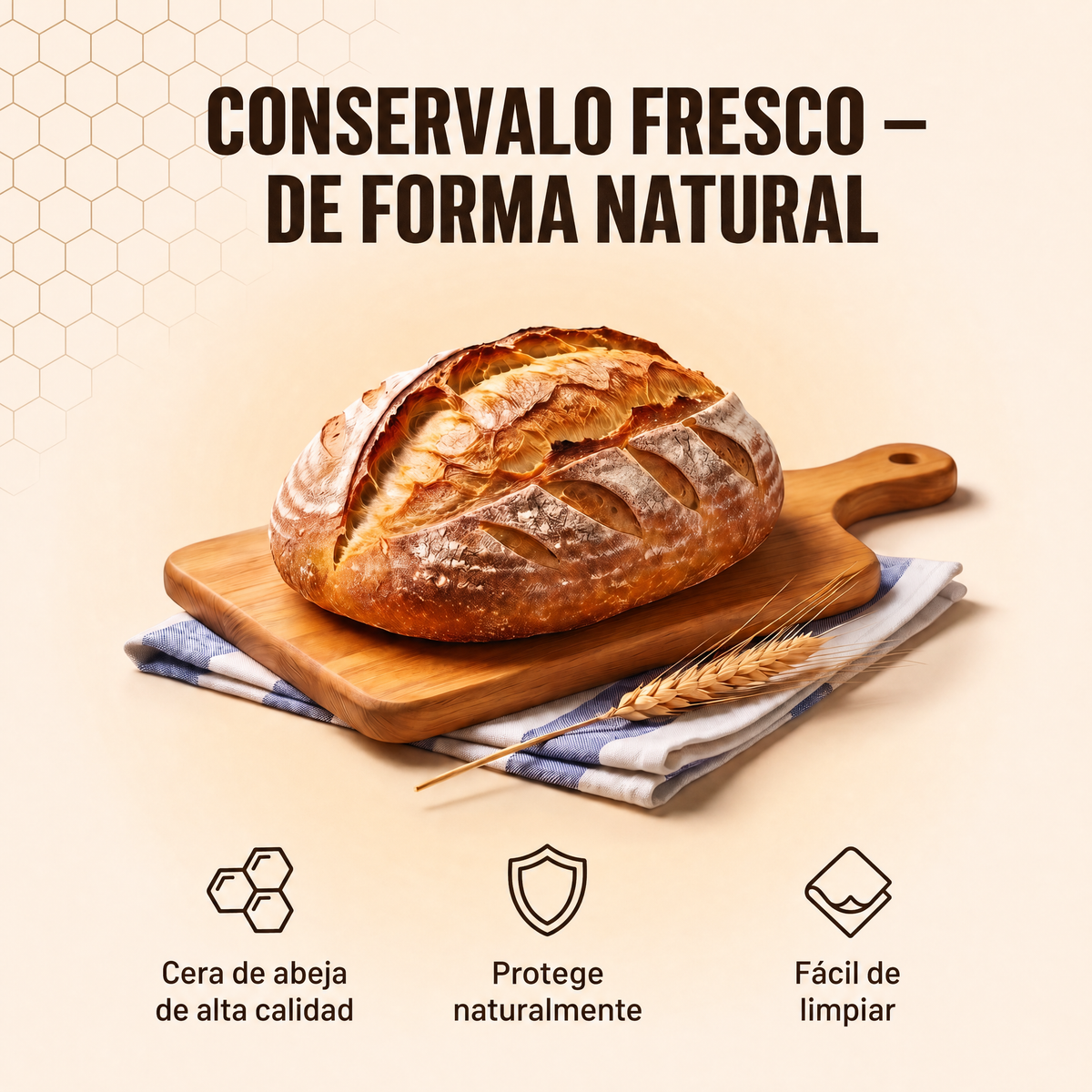 Conservalo fresco, de forma natural