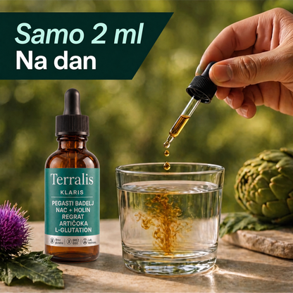 Odmerek Klaris: samo 2 ml na dan
