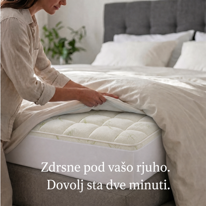 Nadvložek Kumora zdrsne pod vaše rjuhe v nekaj sekundah