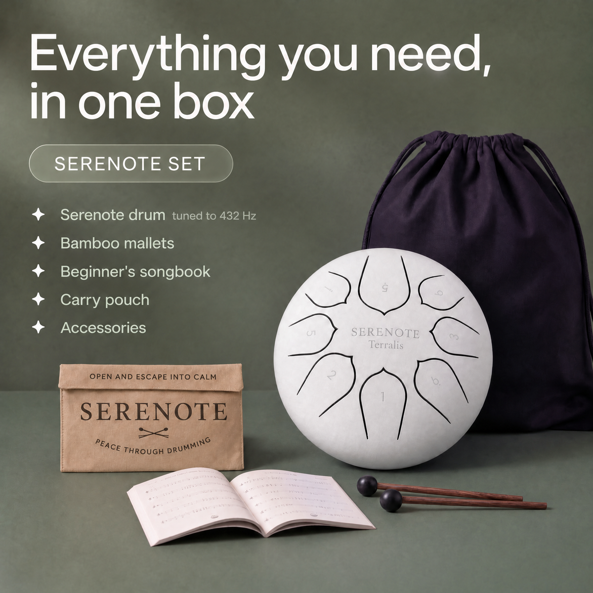 Soothing Tongue Drum Serenote - SRN-MT