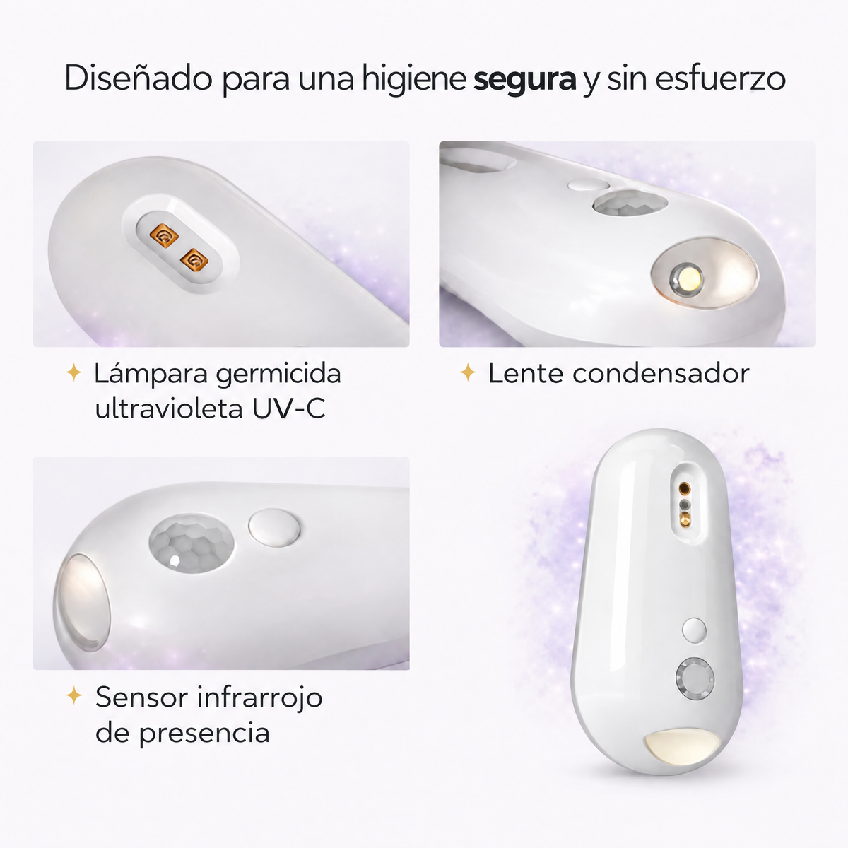Esterilizador UV para inodoro Uvara - 1952UVR-CR