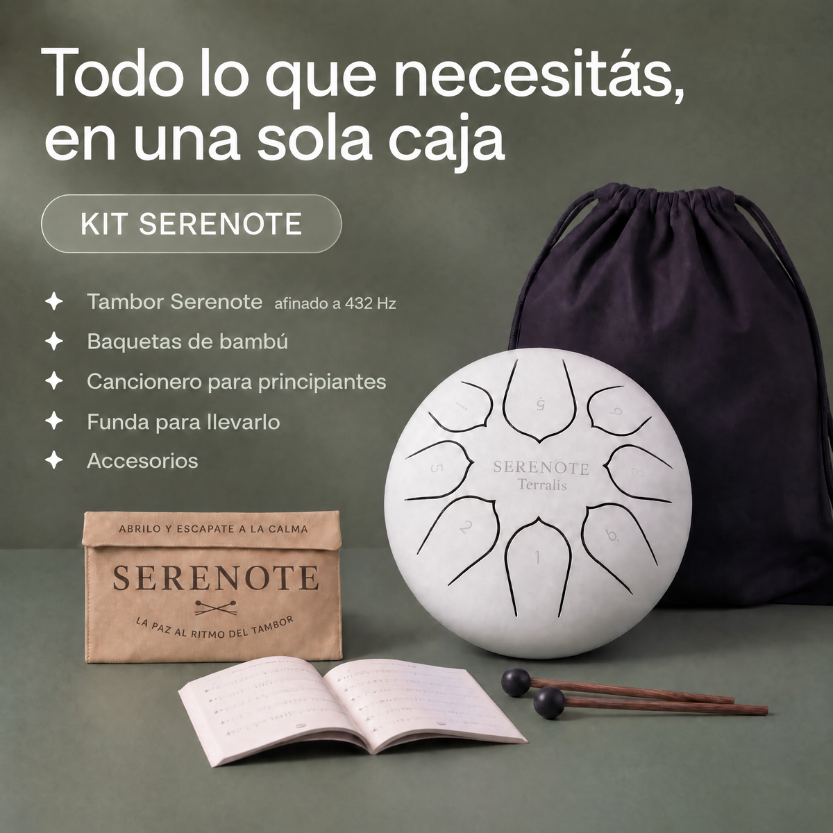 Tambor de lengüeta Serenote de Terralis