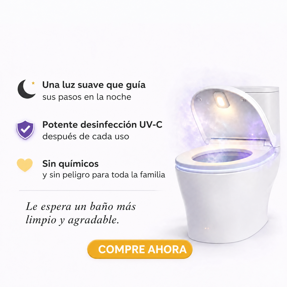Esterilizador UV para inodoro Uvara - 1952UVR-CR