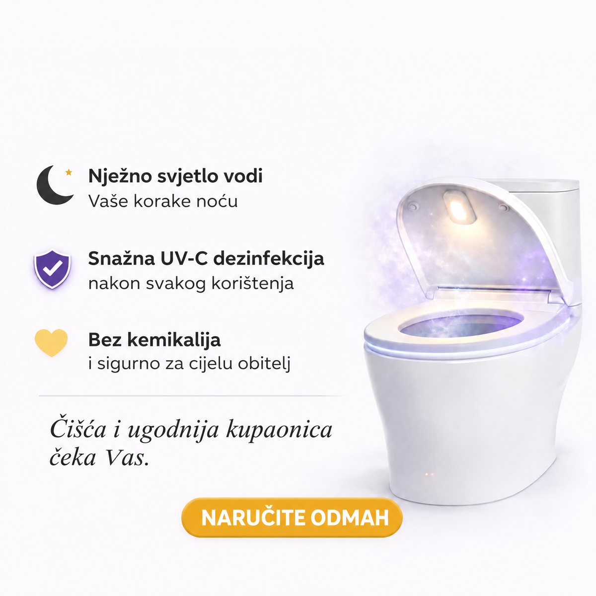 UV sterilizator za WC školjku Uvara - 9120UVR-HR