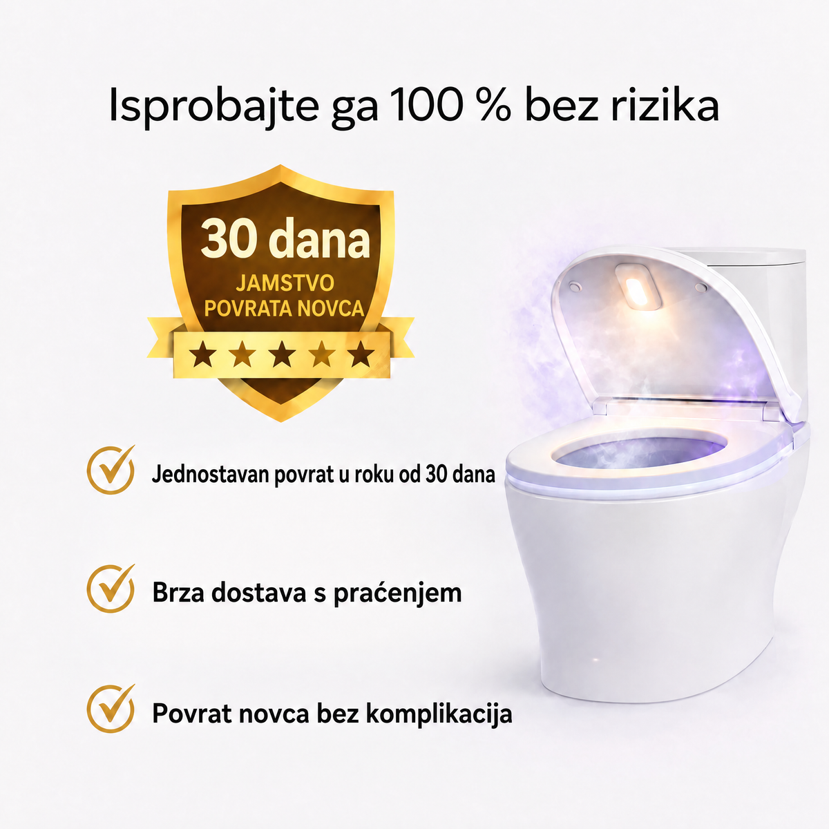 UV sterilizator za WC školjku Uvara - 9120UVR-HR