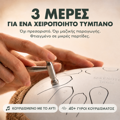 Τύμπανο με γλωσσίδια Serenote της Terralis