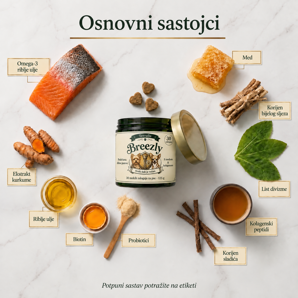 Zalogaji za dišne puteve pasa Breezly - BRZ-HR