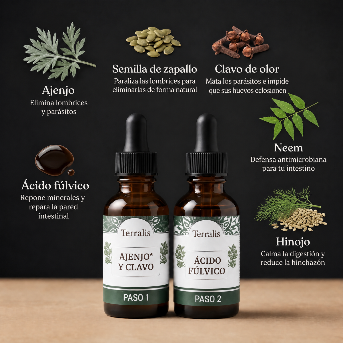 Kit detox intestinal de 2 pasos Evicta - 6003EVC-UY