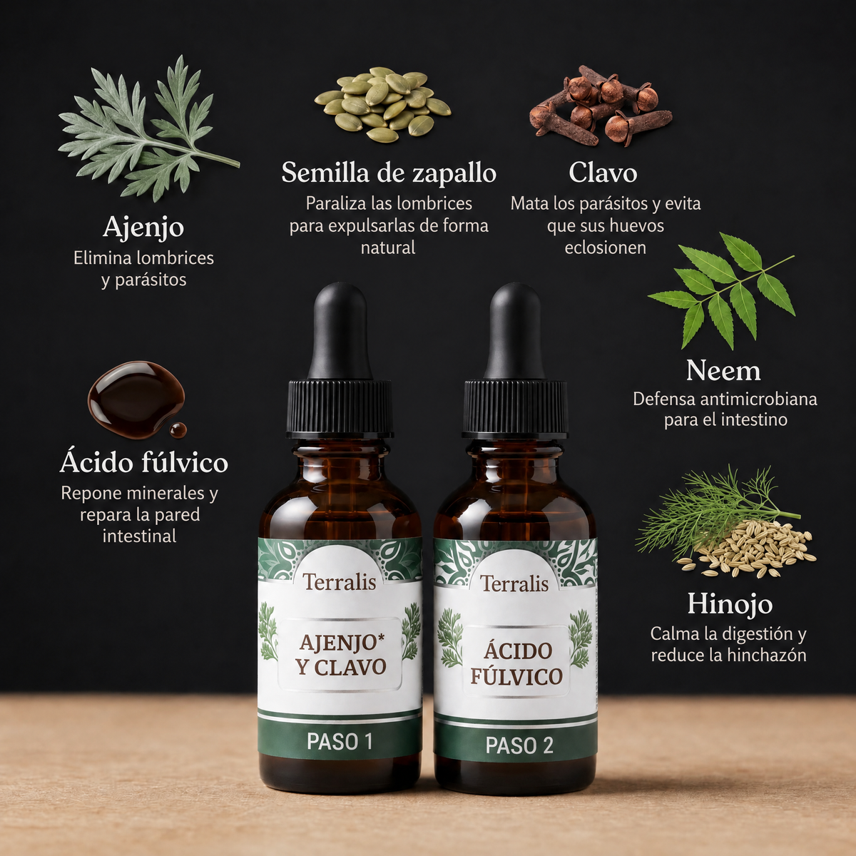 Kit detox intestinal de 2 pasos Evicta - 1707EVC-AR