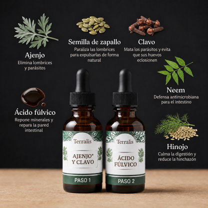 Kit detox intestinal de 2 pasos Evicta - 1707EVC-AR