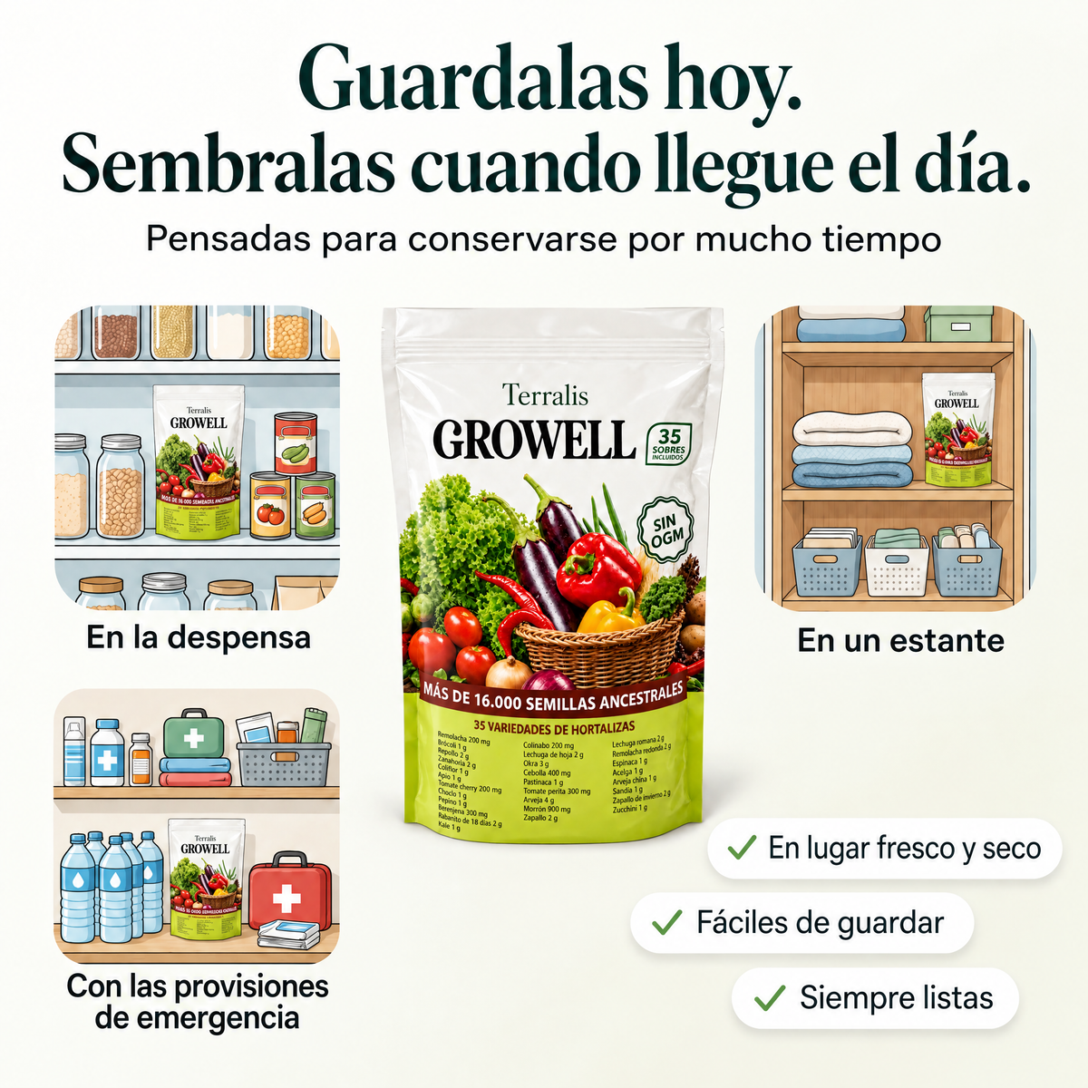 Reserva de semillas Growell - GRW-UY