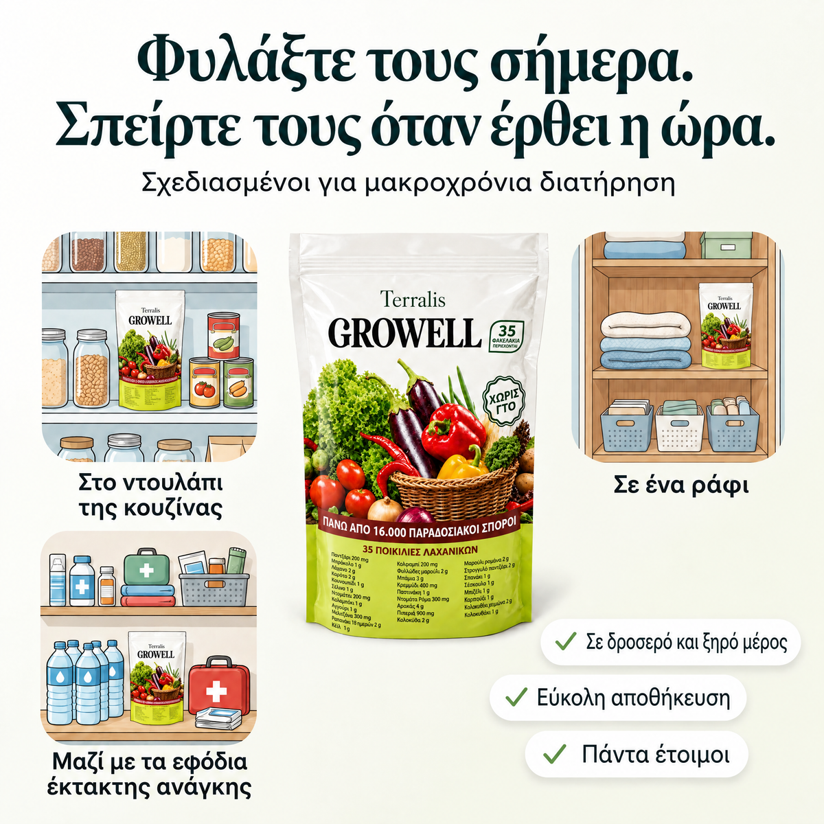 Απόθεμα σπόρων Growell - GRW-CY