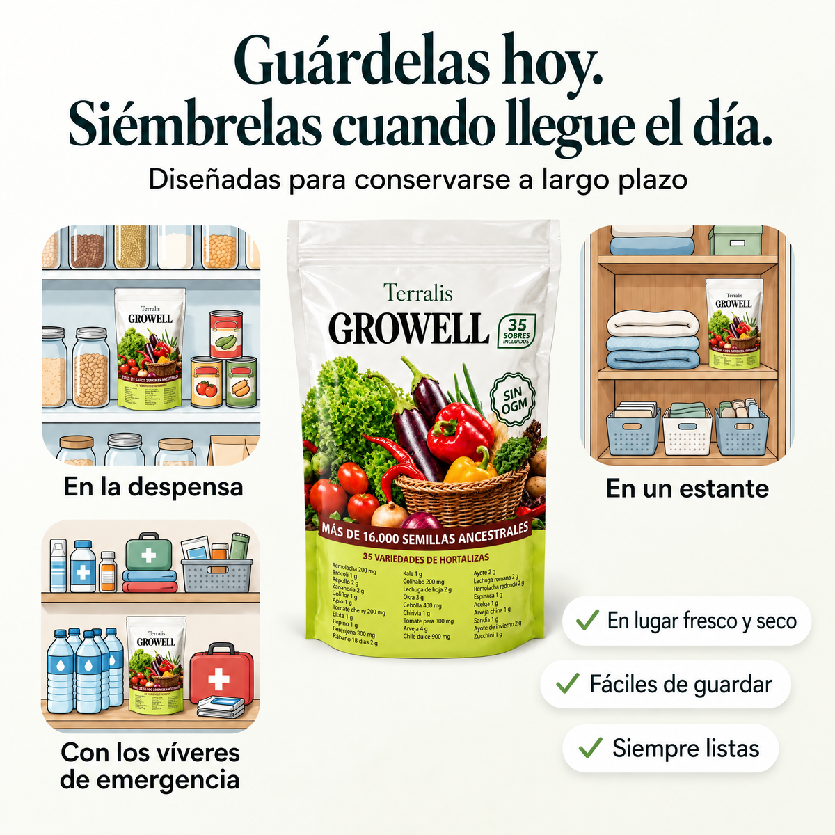 Reserva de semillas Growell - GRW-CR