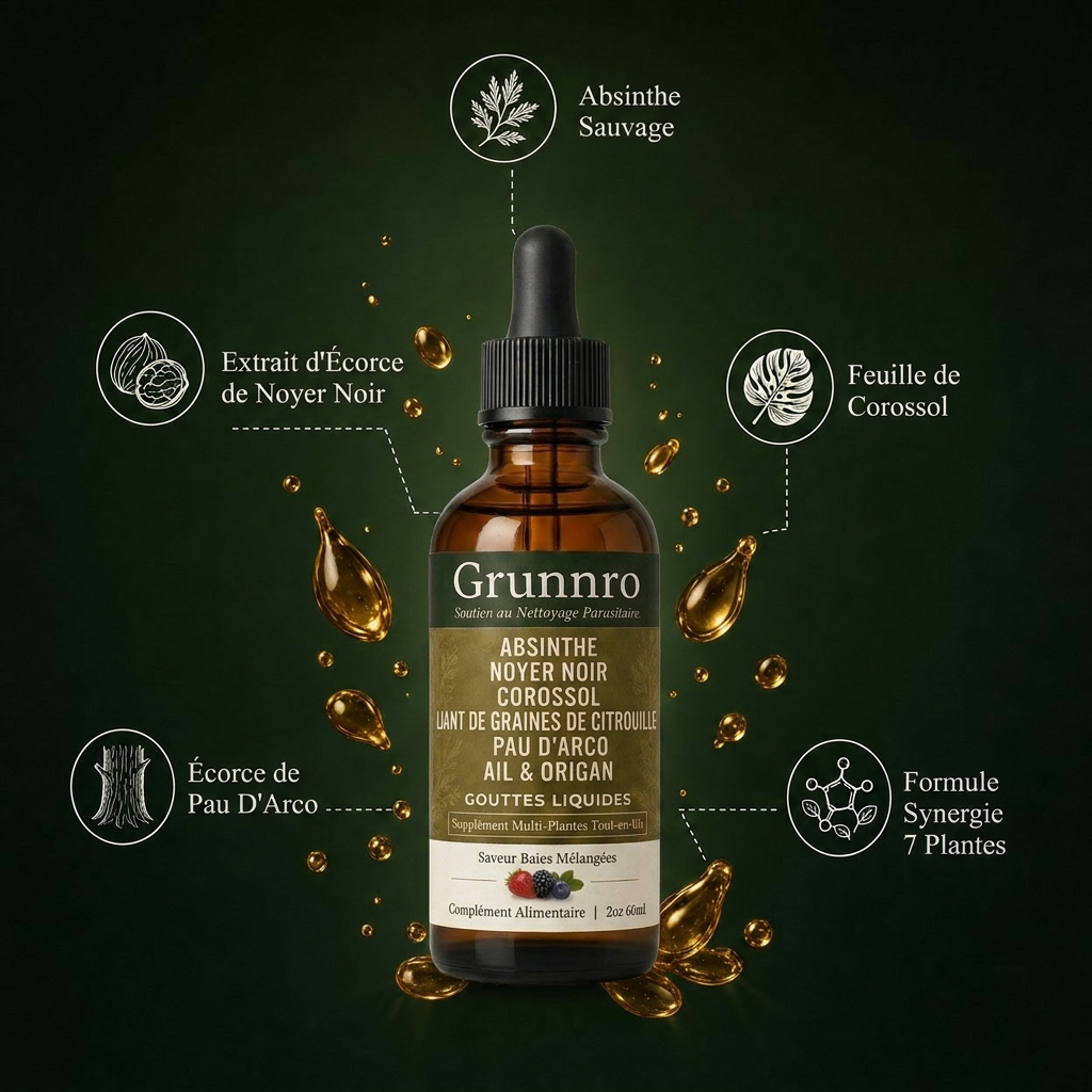 Gouttes à base d'absinthe sauvage Grunnro