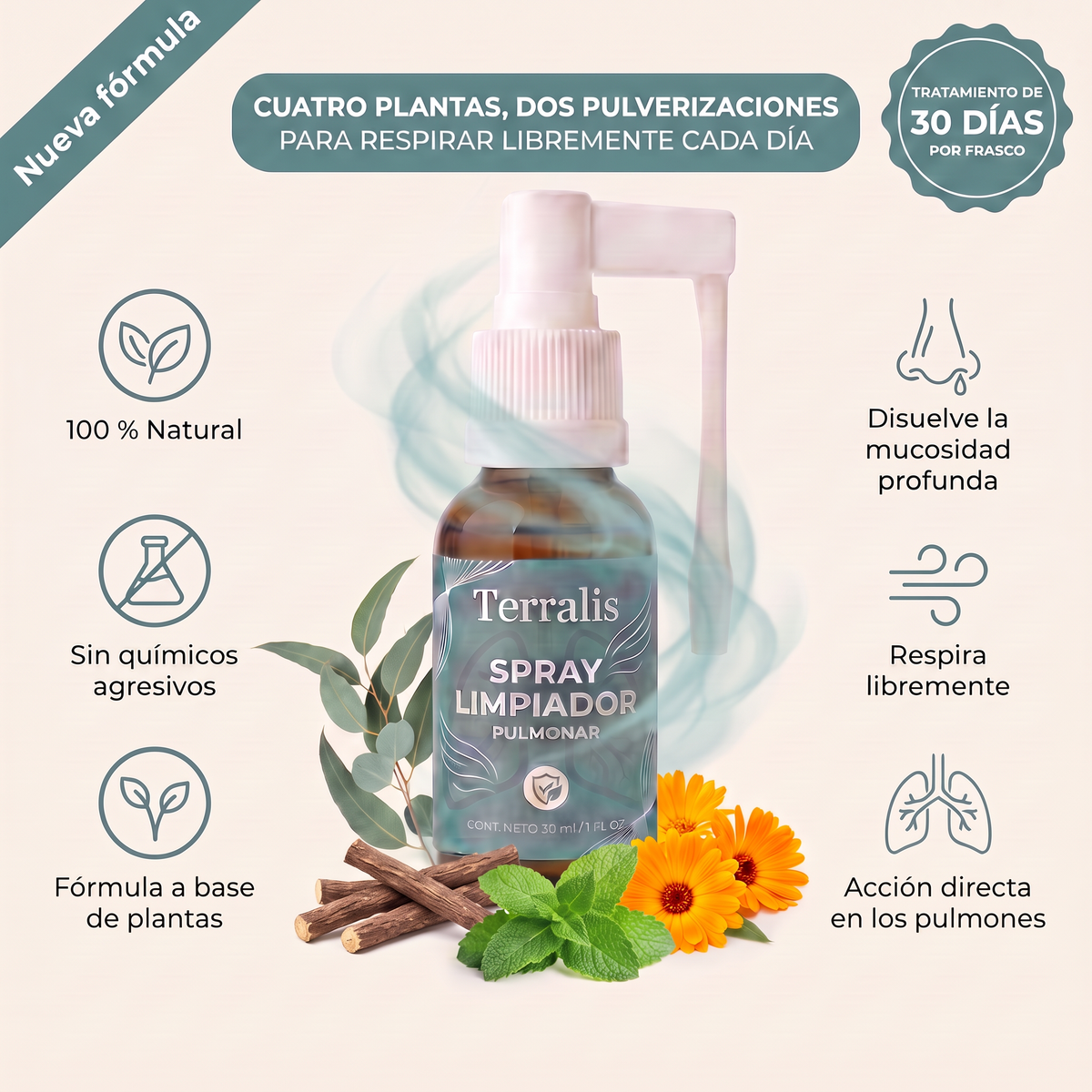 Spray Limpiador Pulmonar Terralis (AR) - image de bas de page