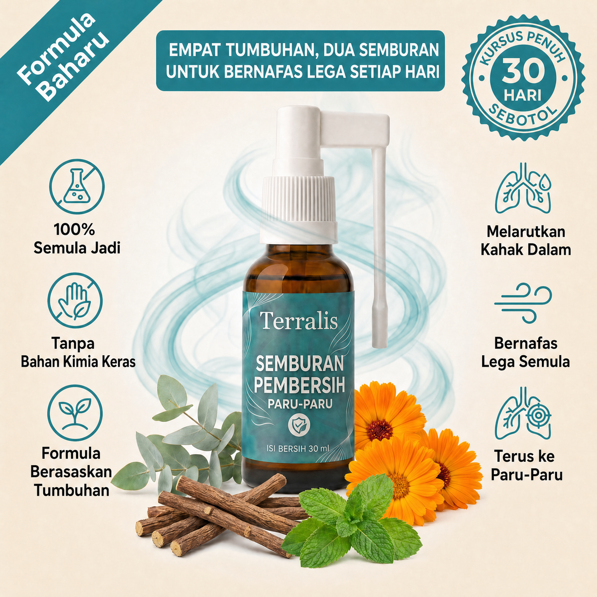 Spray nettoyant pour les poumons Terralis MY bas de page