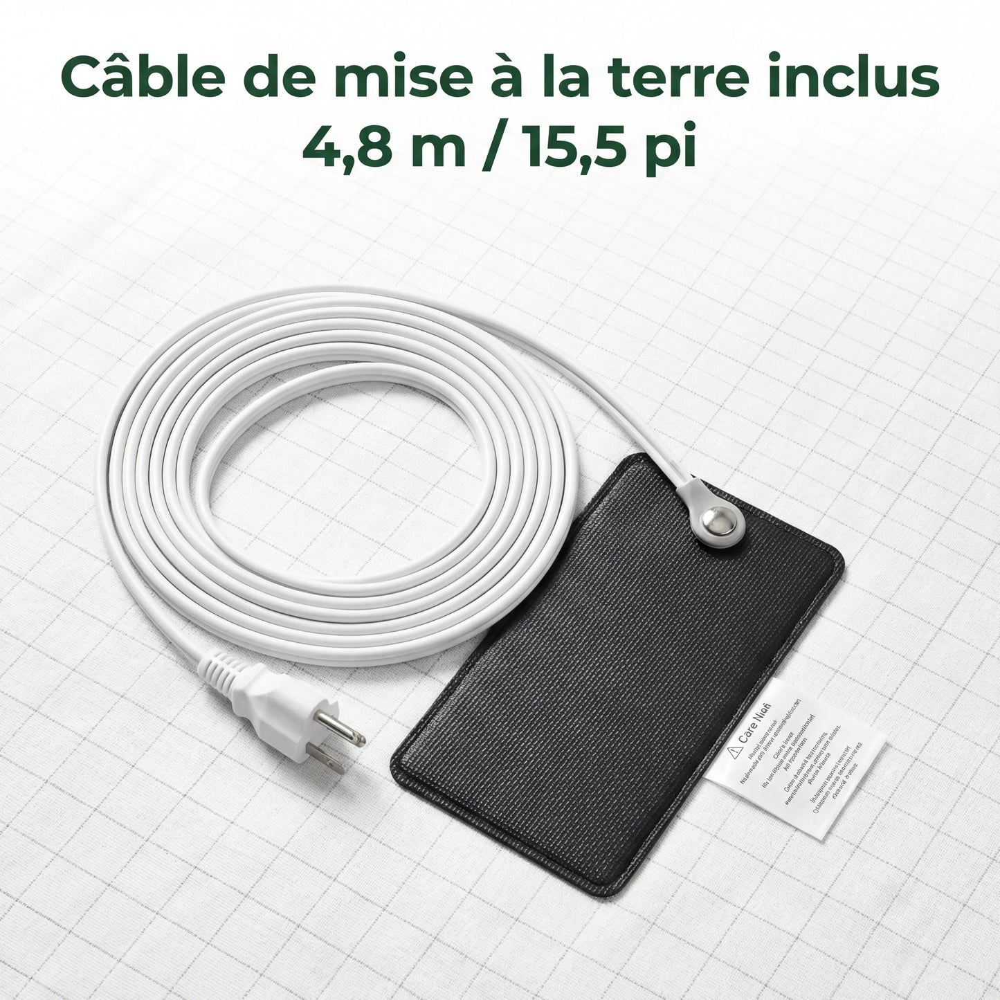 Zéro-Volt™ Drap d'Earthing