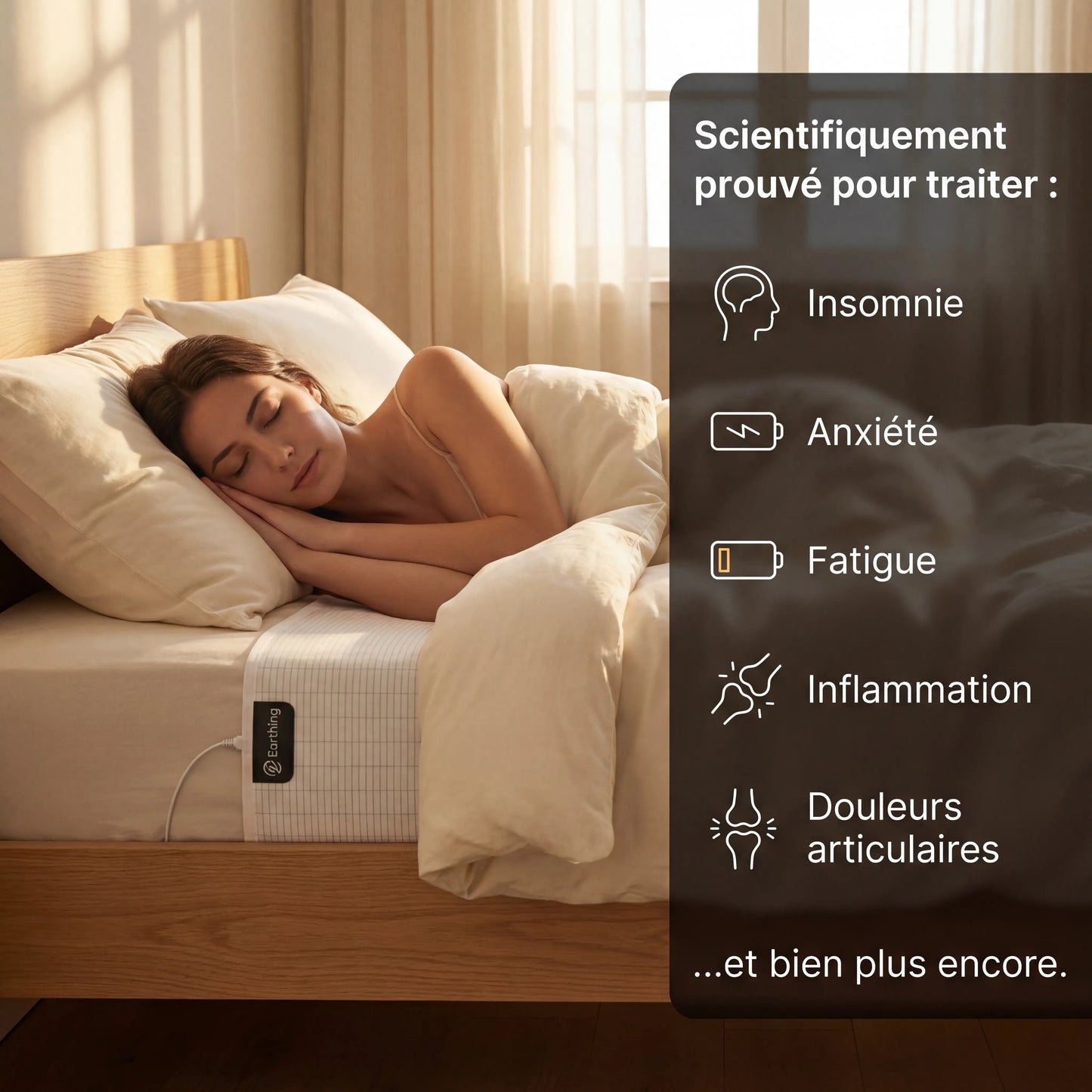 Zéro-Volt™ Drap d'Earthing