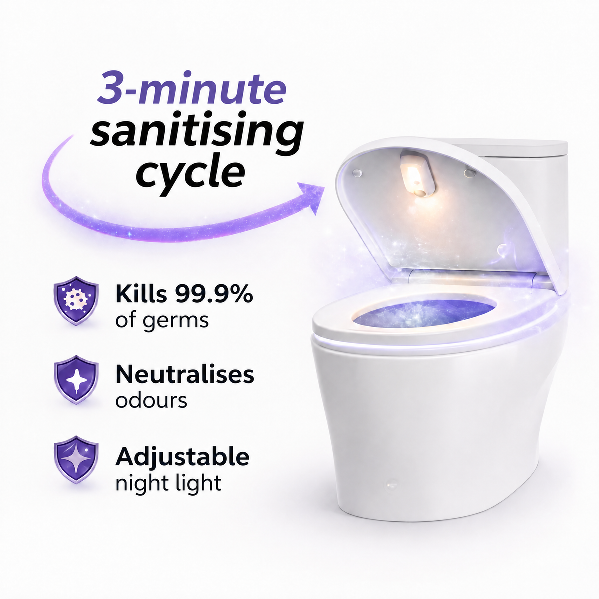 UV Toilet Steriliser Uvara - UVR-MT