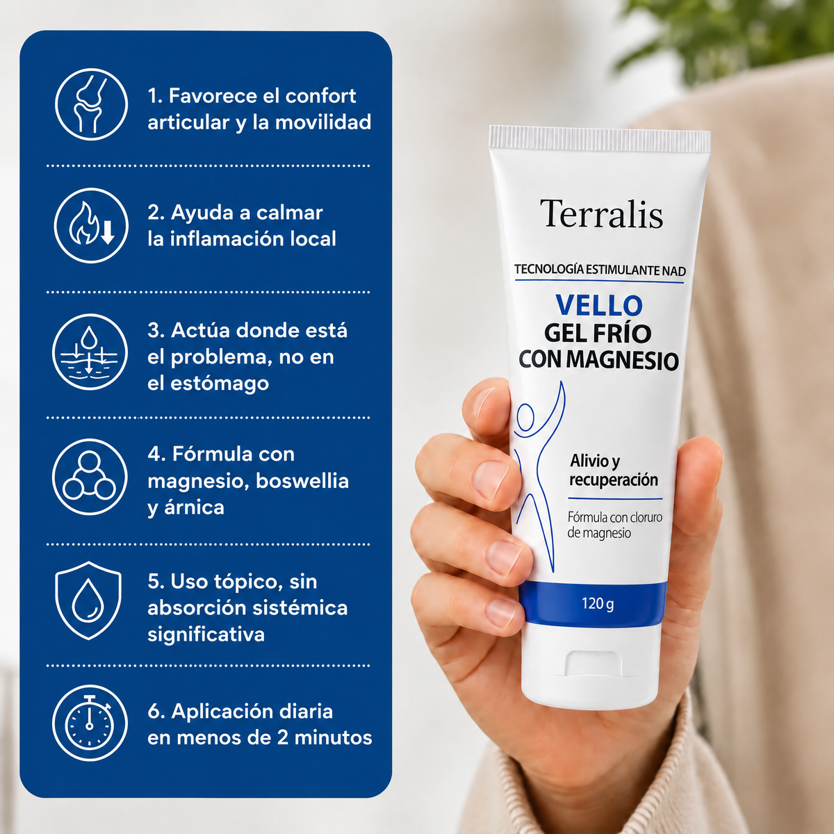 Gel frío de magnesio Vello - VLO-AR