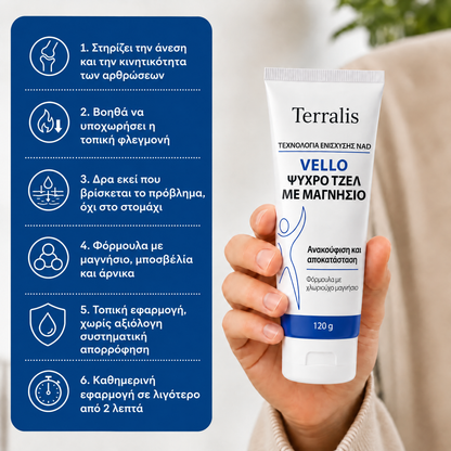 Δροσιστικό τζελ μαγνησίου Vello - VLO-CY